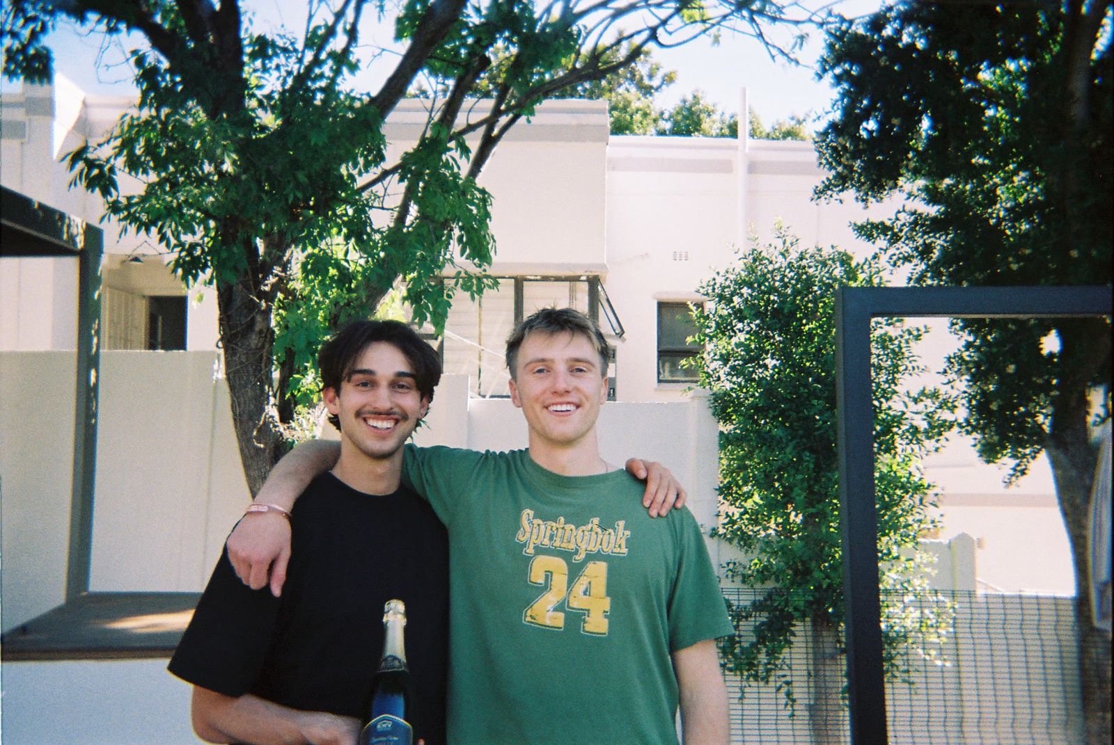 Seth and Cam outside
